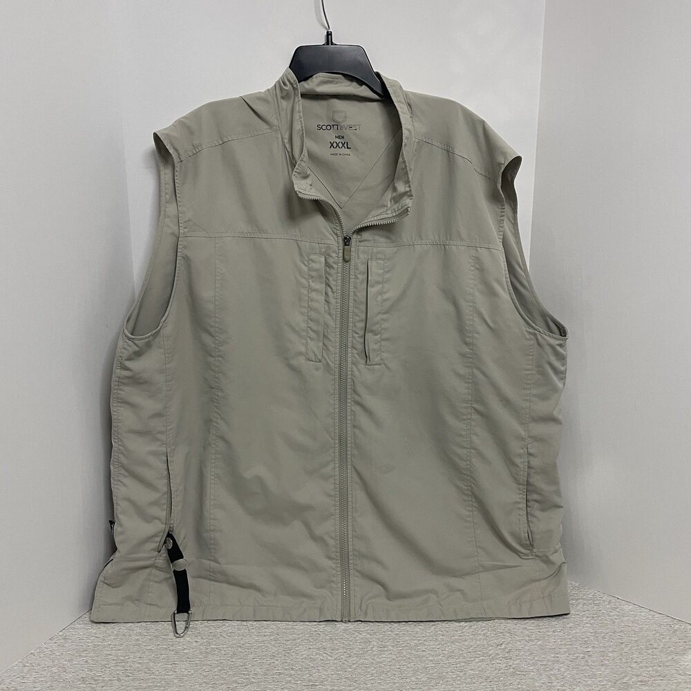 Scottevest Mens XXXL TEC Utility Lightweight Hiking Travel Vest **READ**